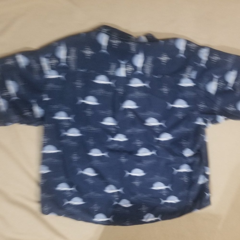 Puritan's dark blue/light blue sailfish 3XL men's shirt - Picture 2 of 4